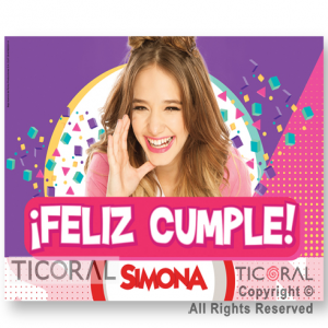 SIMONA AFICHE FELIZ CUMPLE x 1